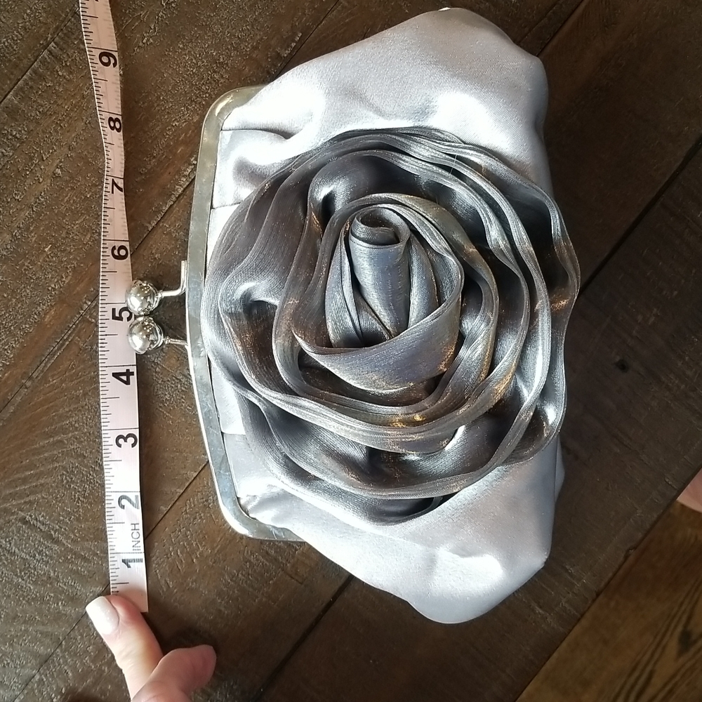 Satin Evening Bag with Detachable Chain